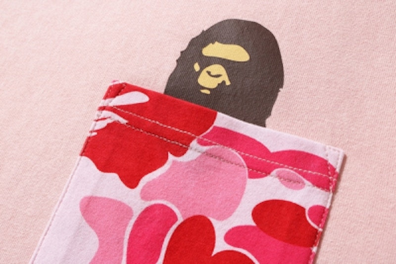 BAPE ABC Pocket Tee Pink/Pink