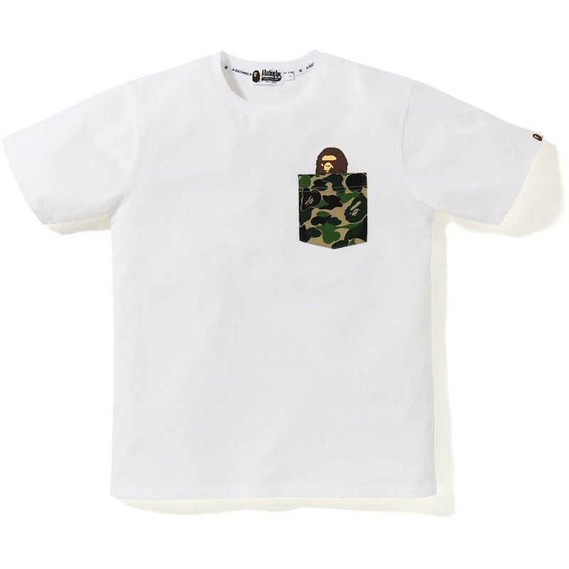 BAPE ABC Pocket Tee White/Green