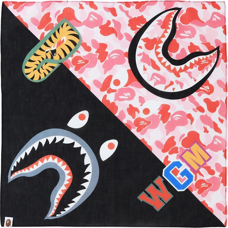 BAPE ABC Shark Bandana Pink