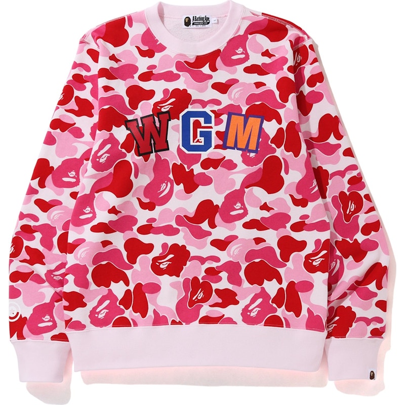 BAPE ABC Shark Crewneck Pink