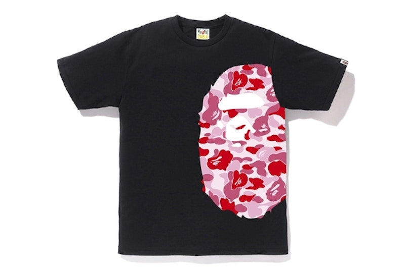 BAPE ABC Side Big Ape Head Tee Black/Pink