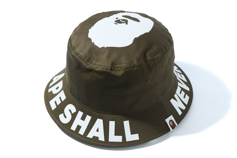 BAPE ASNKA Bucket Hat Olive