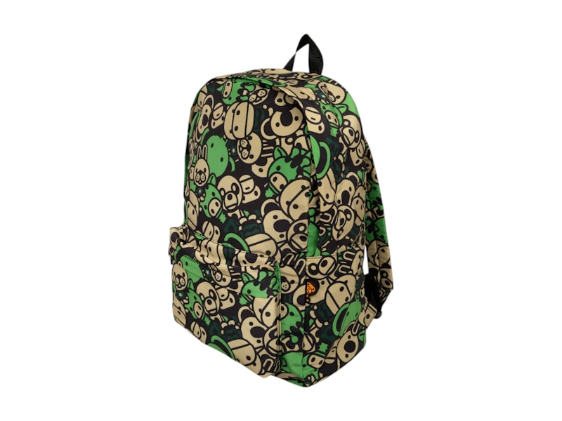 BAPE All Friends Large Backpack Green/Multicolor