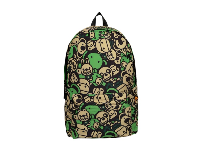 BAPE All Friends Large Backpack Green/Multicolor
