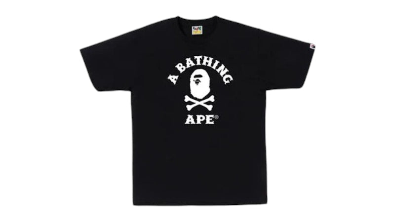 BAPE Ape Crossbone College Tee (SS25) Black