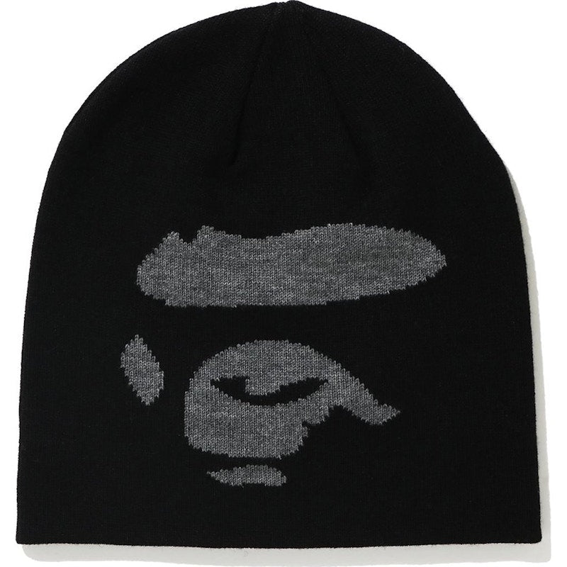 BAPE Ape Face Knit Cap Black