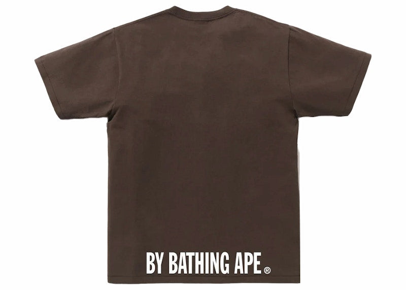 BAPE Ape Face Sta Tee Brown
