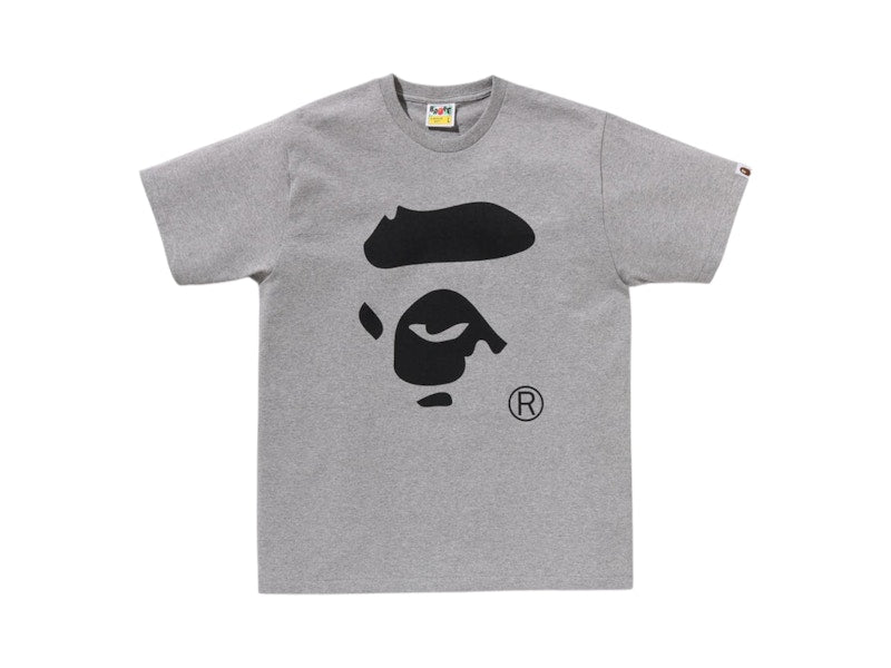 BAPE Ape Face Tee Grey