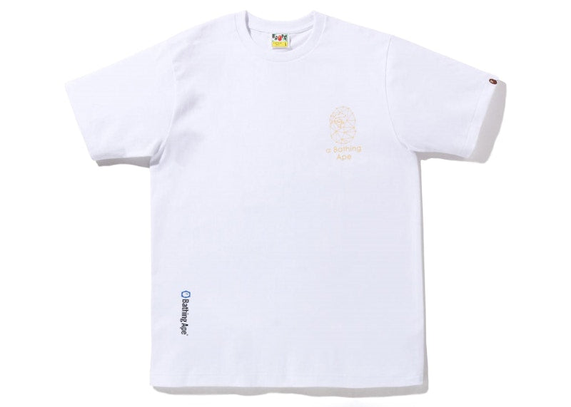 BAPE Ape Glitch Tee White
