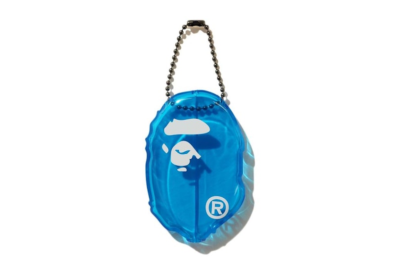BAPE Ape Head Clear Coin Case Blue