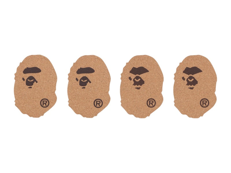 BAPE Ape Head Cork Coaster Multicolor