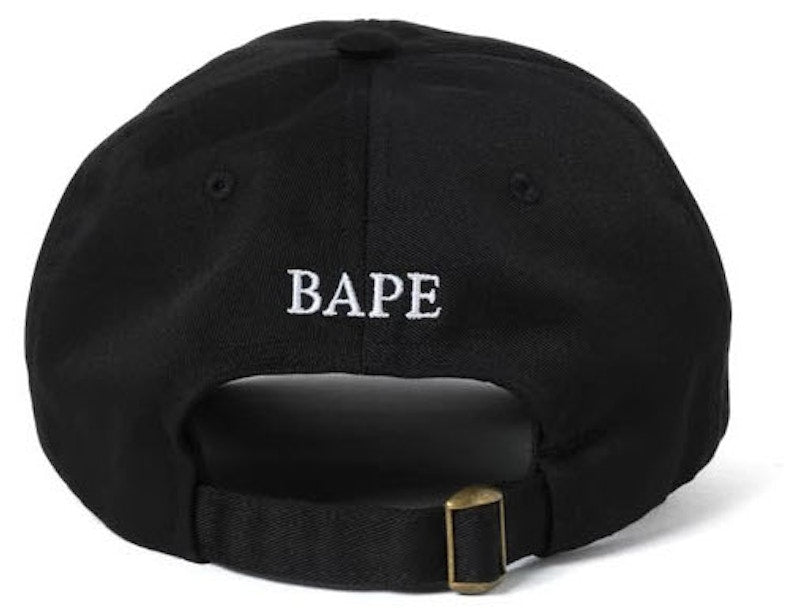 BAPE Ape Head Embroidery Panel Cap (Adult) Black