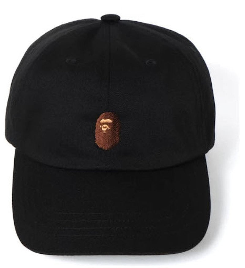 BAPE Ape Head Embroidery Panel Cap (Adult) Black