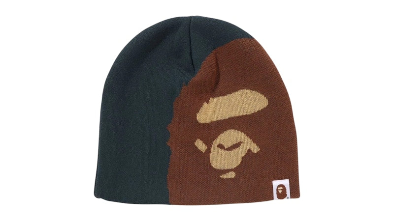 BAPE Ape Head Knit Beanie Green