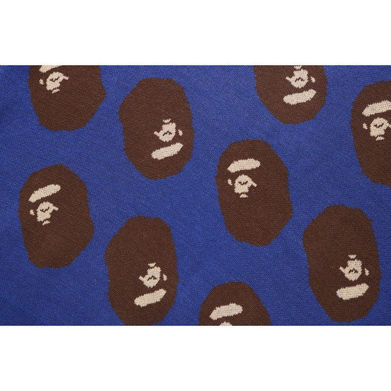 BAPE Ape Head Knit Blue