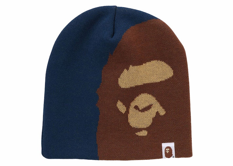 BAPE Ape Head Knit Cap Navy