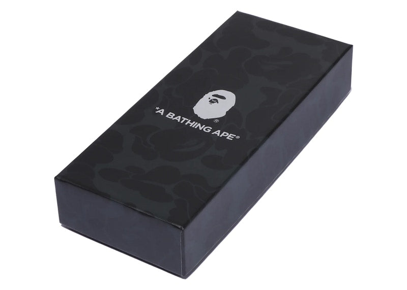 BAPE Ape Head Leather Keychain Black