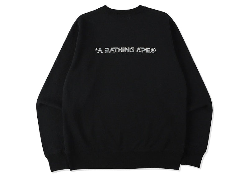 BAPE Ape Head Moon Crewneck Black