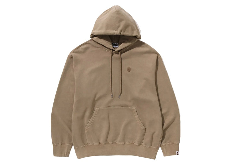 BAPE Ape Head One Point Garment Dye Pullover Hoodie Brown
