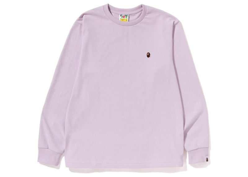 BAPE Ape Head One Point L/S Tee (SS23) Purple