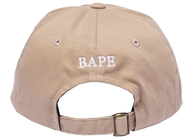 BAPE Ape Head One Point Panel Cap (SS22) Beige