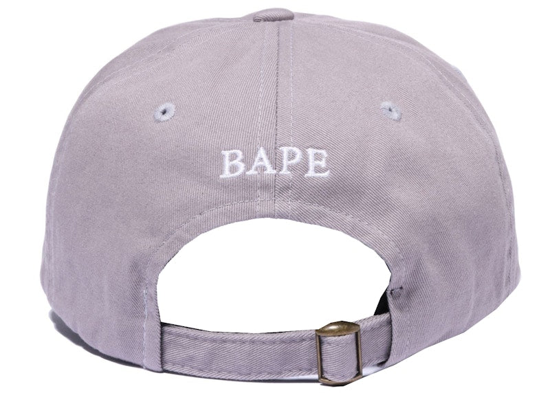BAPE Ape Head One Point Panel Cap (SS22) Gray