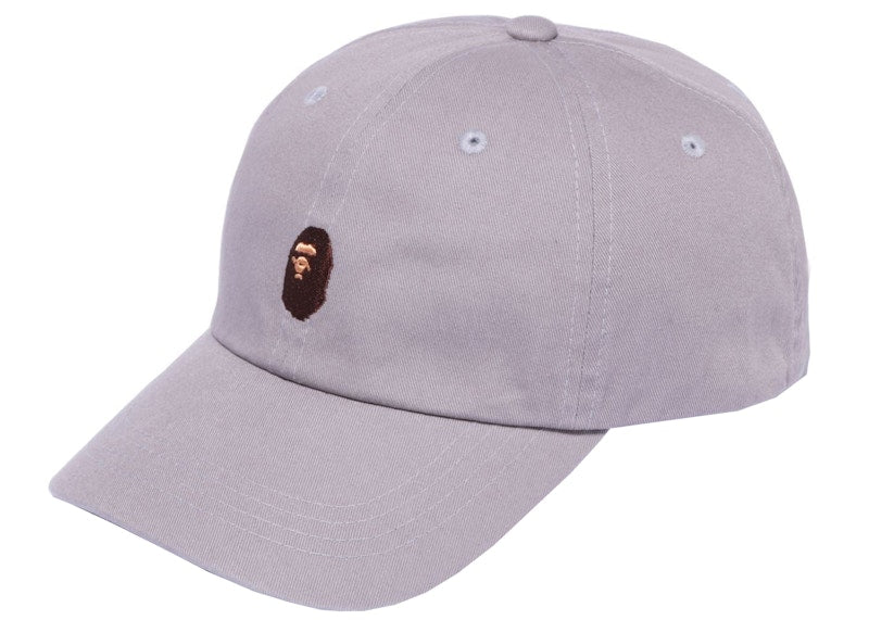 BAPE Ape Head One Point Panel Cap (SS22) Gray