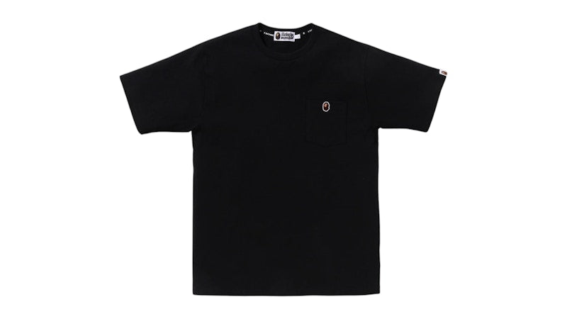 BAPE Ape Head One Point Pocket Tee Black