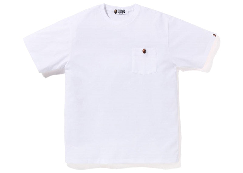 BAPE Ape Head One Point Pocket Tee (FW22) White