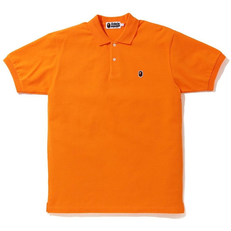 BAPE Ape Head One Point Polo (SS20) Orange