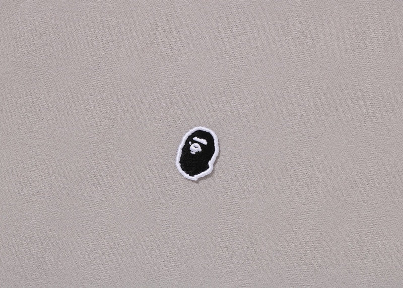 BAPE Ape Head One Point Pullover Hoodie Gray