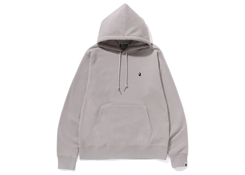 BAPE Ape Head One Point Pullover Hoodie Gray
