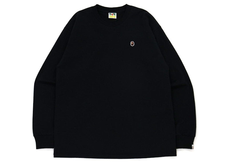 BAPE Ape Head One Point Relaxed Fit L/S Tee Black