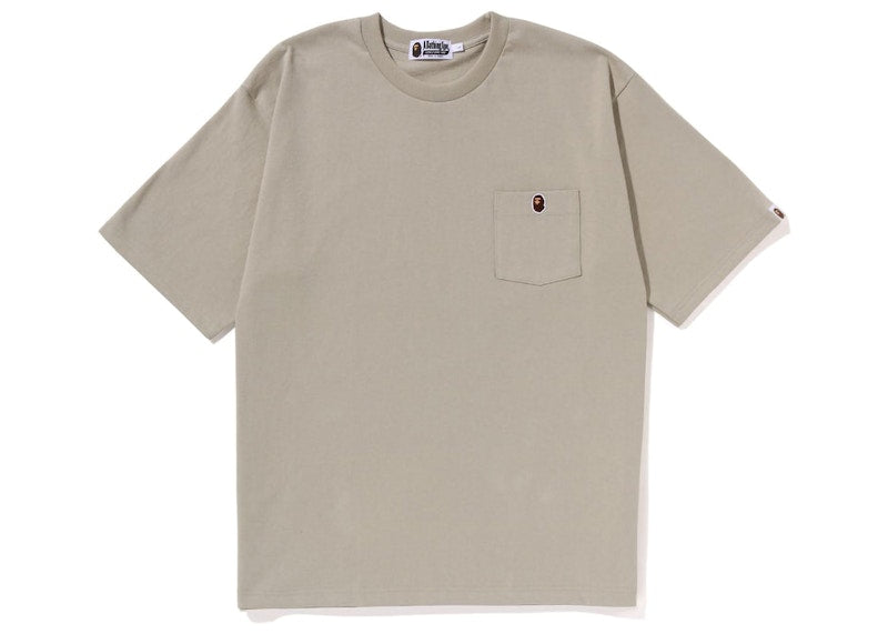 BAPE Ape Head One Point Relaxed Fit Pocket Tee (SS23) Beige