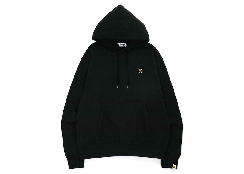 BAPE Ape Head One Point Relaxed Fit Pullover Hoodie Black