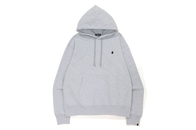 BAPE Ape Head One Point Relaxed Fit Pullover Hoodie Grey