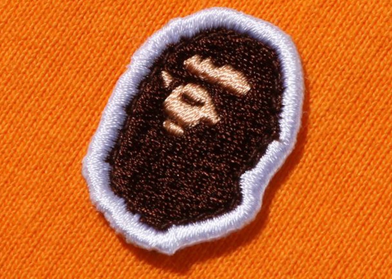 BAPE Ape Head One Point Tee Orange