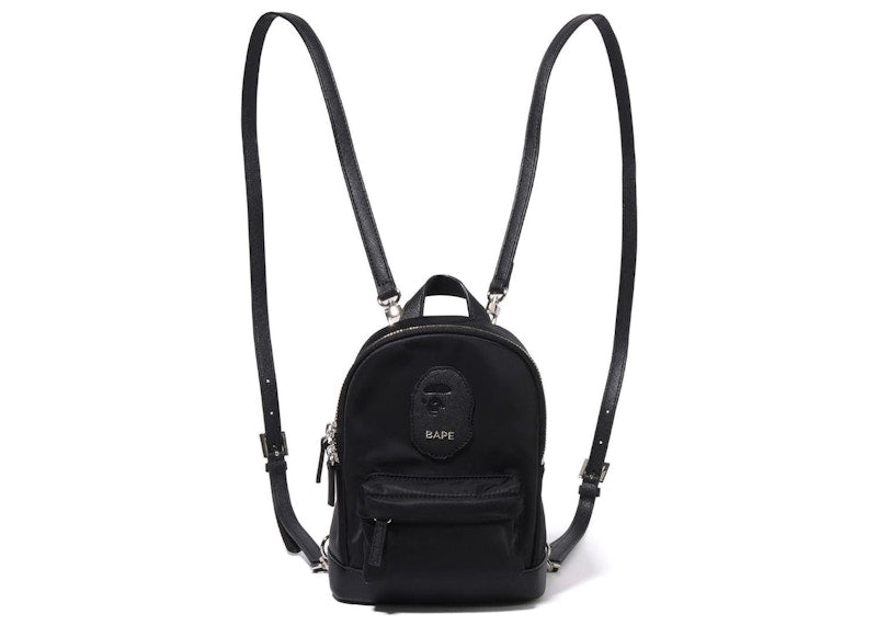 BAPE Ape Head Patch Mini Daypack Black