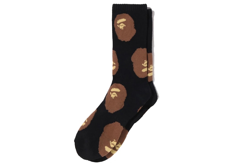 BAPE Ape Head Pattern Socks (SS25) Black