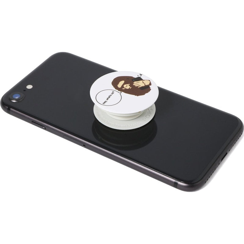 BAPE Ape Head Popsockets White