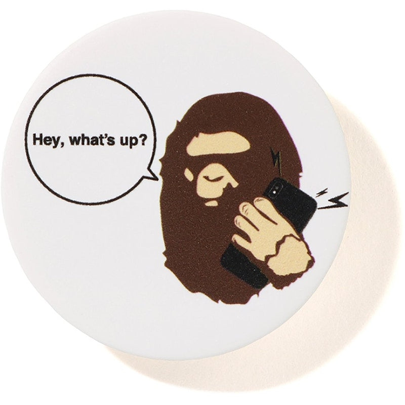 BAPE Ape Head Popsockets White
