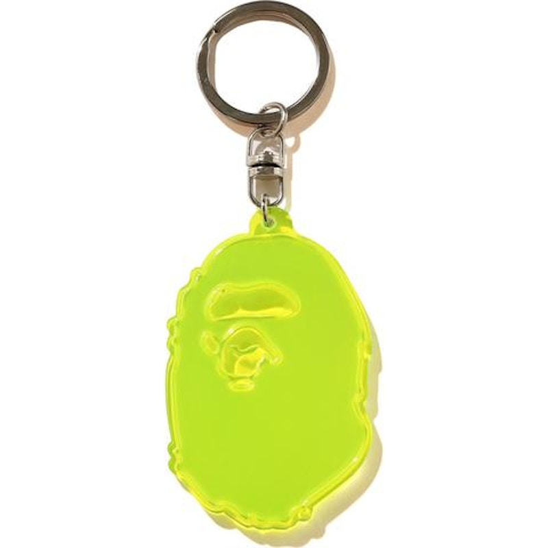 BAPE Ape Head Reflective Keychain (FW20) Yellow