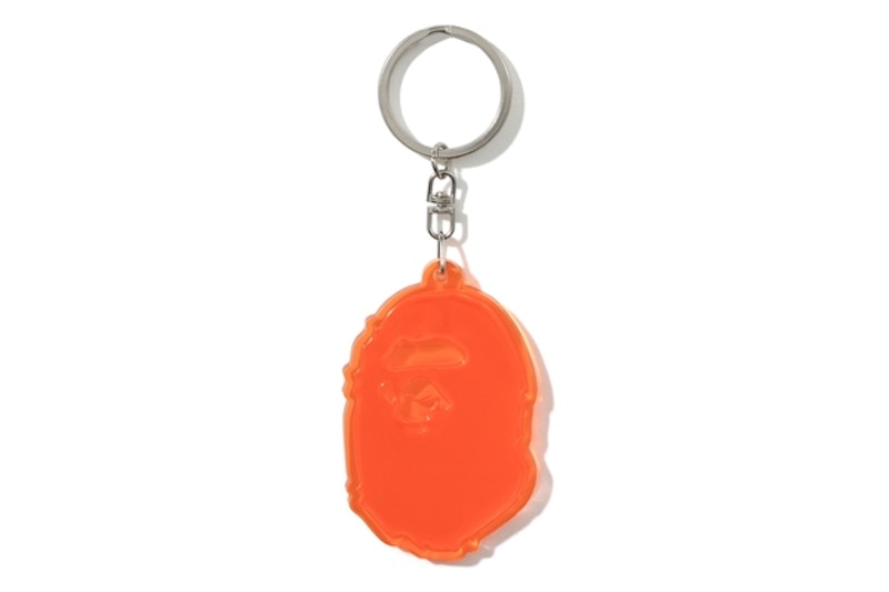 BAPE Ape Head Reflective Keychain Orange