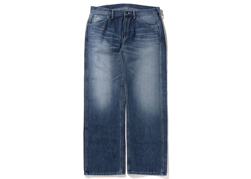 BAPE Ape Head Relaxed Fit Denim Light Indigo
