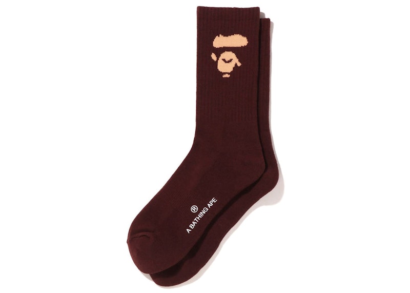 BAPE Ape Head Socks (FW22) Brown