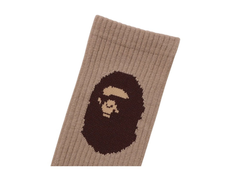 BAPE Ape Head Socks (SS25) Beige