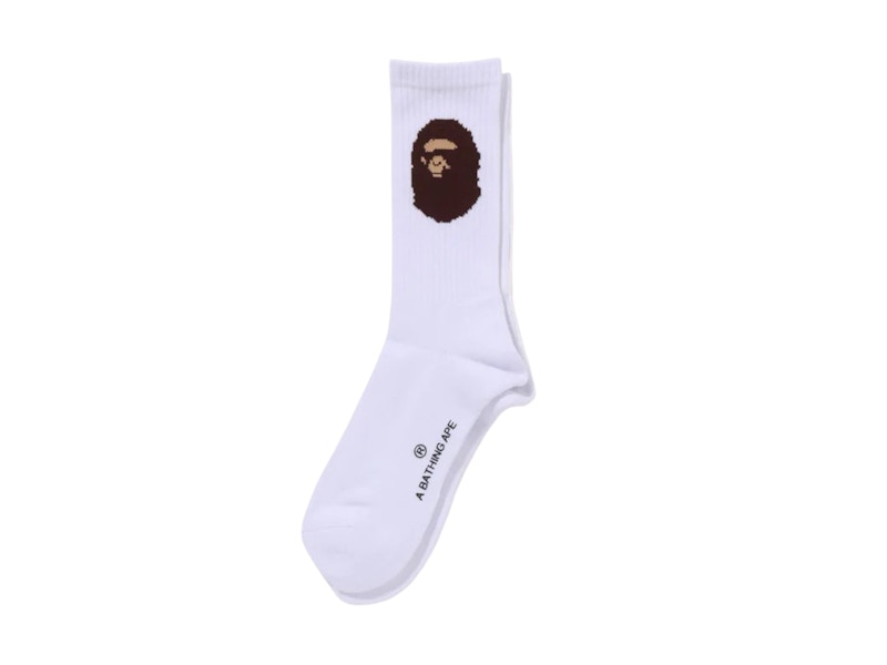 BAPE Ape Head Socks (SS25) White