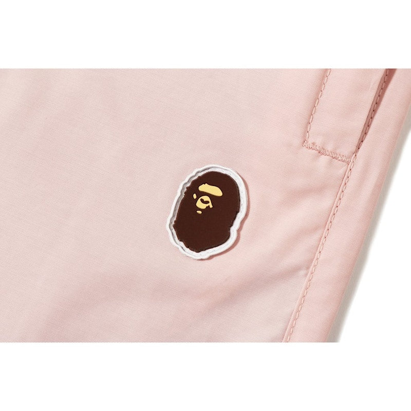 BAPE Ape Head Track Shorts Pink