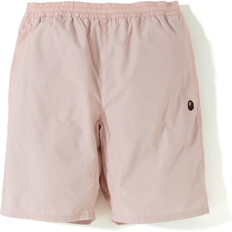 BAPE Ape Head Track Shorts Pink