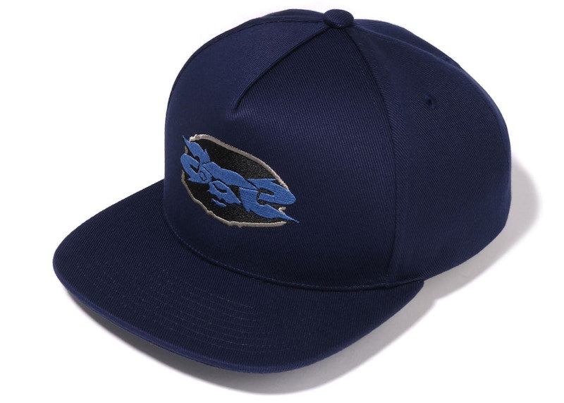 BAPE Ape Logo Snap Back Cap (FW22) Navy